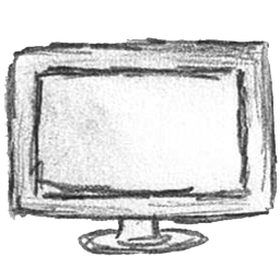 Computer, monitor, screen icon