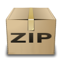 Zip, compressed, box icon