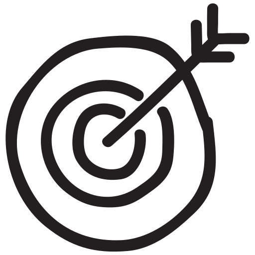 Business, goals, mission, office, seo, shooting, target icon