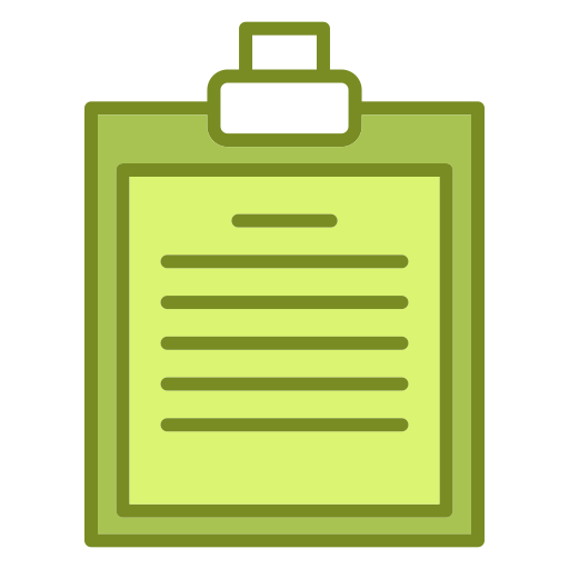 Clipboard, equipment, list, office icon