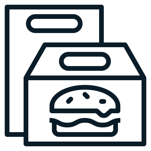 Box, delivery0, food, go, hamburger, takeaway, to icon
