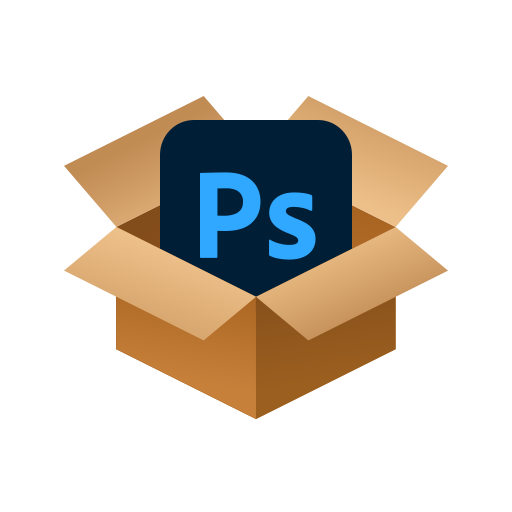 Box, photoshop, package icon