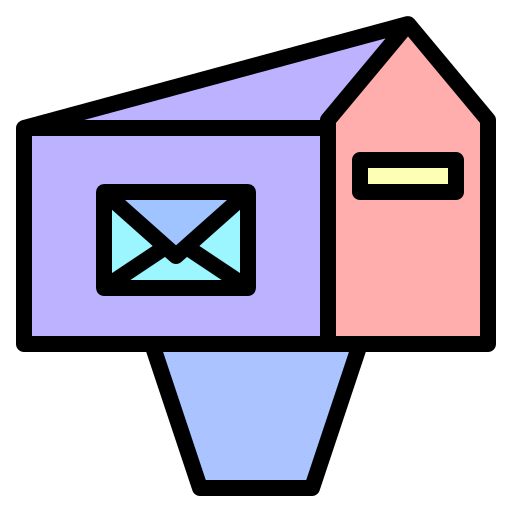 And, box, letter, letterbox, mailbox, postbox, shipping icon