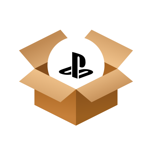 Box, playstation, package icon