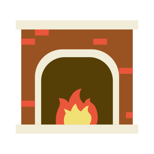 Christmas, fireplace, holiday, place, warm, winter icon