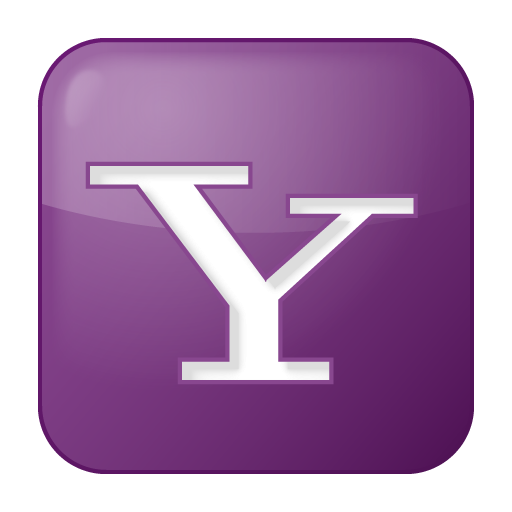 Box, lilac, social, yahoo icon