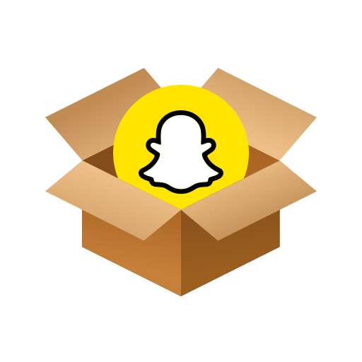 Box, snapchat, package icon
