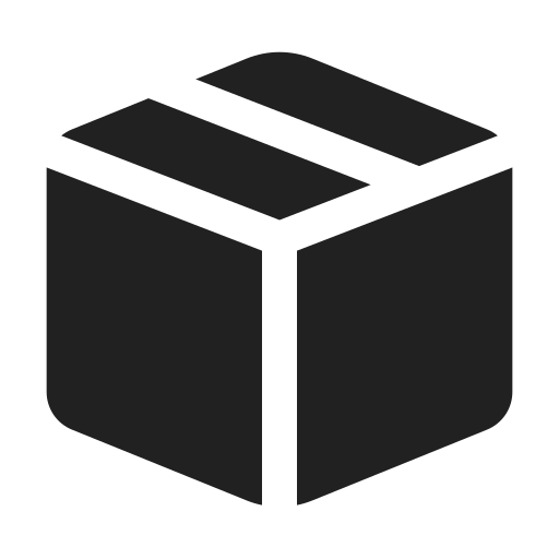 Ic, fluent, box, filled icon