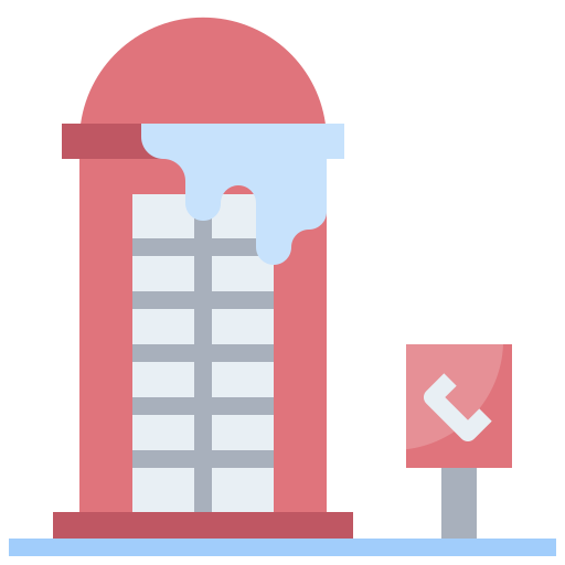 Box, communication, communications, payphone, phone, technology icon
