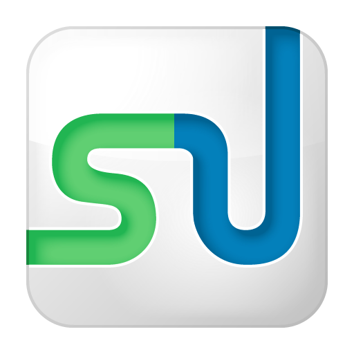 Box, social, stumbleupon, white icon