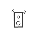 Box, speaker icon