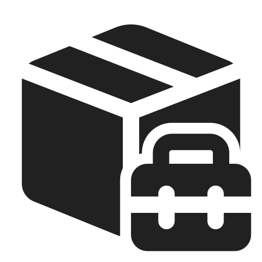 Ic, fluent, box, toolbox, filled icon