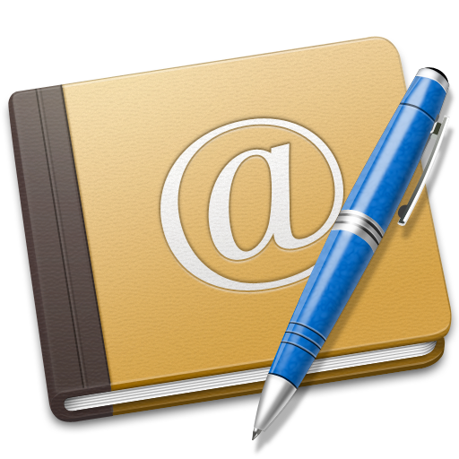 Address, blue, book, old, school icon