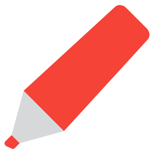 Education, highlight, highlighter, marker, office, pen, school icon