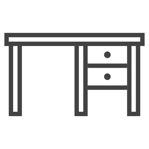 Computer, desk, education, office, school, study, table icon