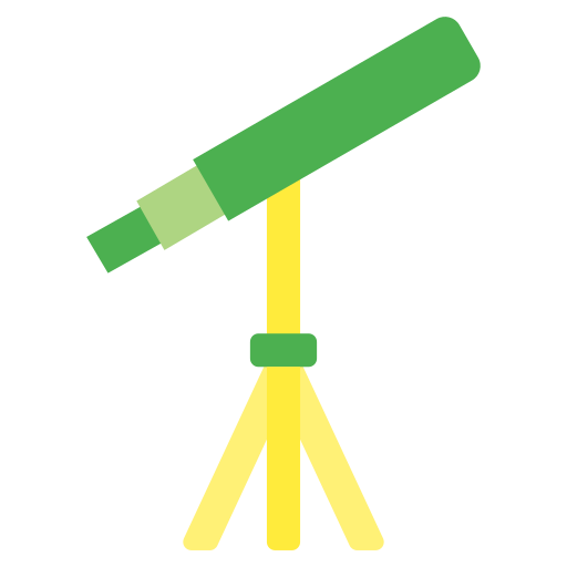 Astronomy, education, magnify, school, science, study, telescope icon