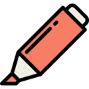 edit,education,Tools and utensils,draw,drawing,highlighter,underline,permanent