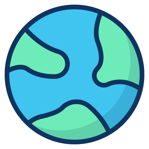 Astronomy, earth, galaxy, planet, science, space, world icon