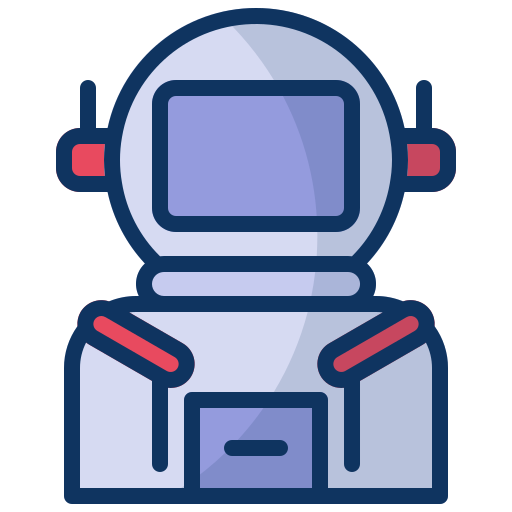 Astronaut, astronomy, galaxy, planet, research, science, space icon