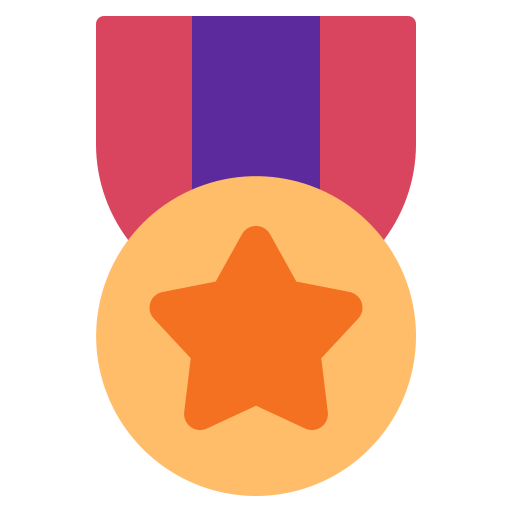 Achievement, award, badge, medal, success, trophy, winner icon