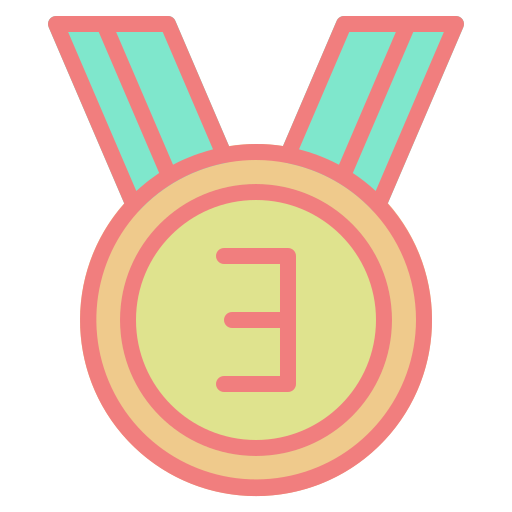 Achievement, award, champ, medal, success, trophy, winner icon