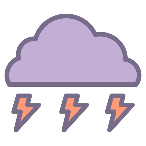 Climate, element, forecast, storm, stormy, thunder, weather icon