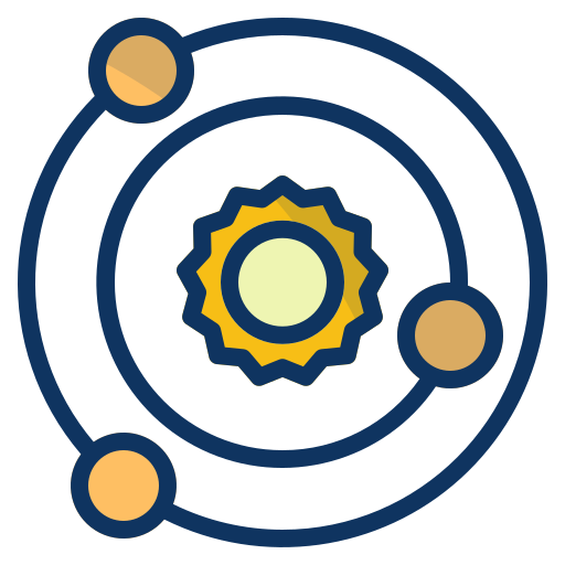 Astronomy, galaxy, planet, research, science, space, universe icon