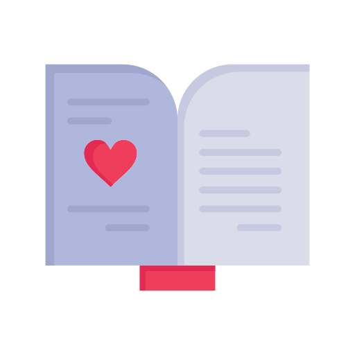 Book, day, heart, love, valentine, valentines, wedding icon