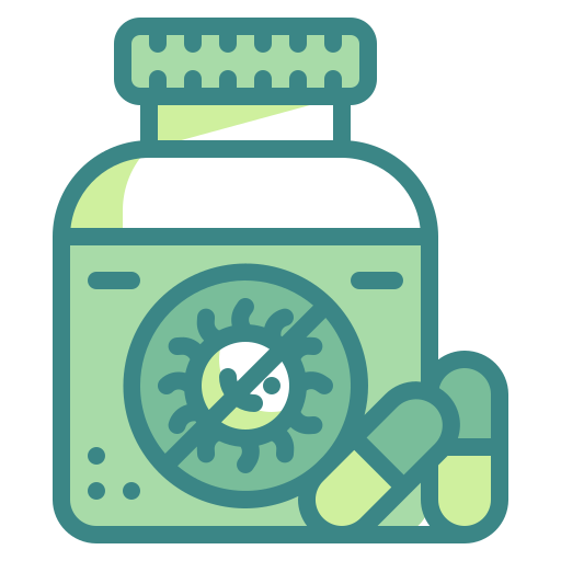 Antiretroviral, bacteria, capsule, drug, medicine, pill, virus icon