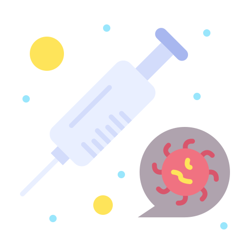 Coronavirus, medicine, syring, vaccine icon