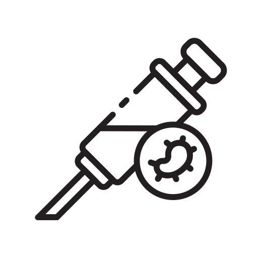 Doctor, medicine, syringe, vaccine icon