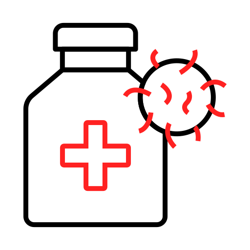 Coronavirus, covid, medicine icon
