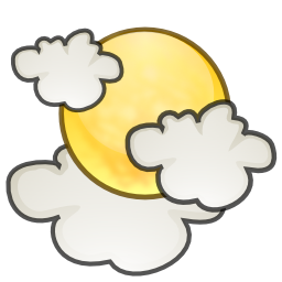 Weather, cloud, sun icon