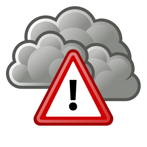 Severe, weather, alert icon