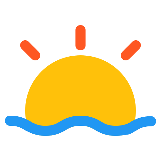 Forecast, sun, sunrise, sunset, weather icon