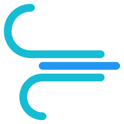 Blowing, climate, forecast, weather, wind icon