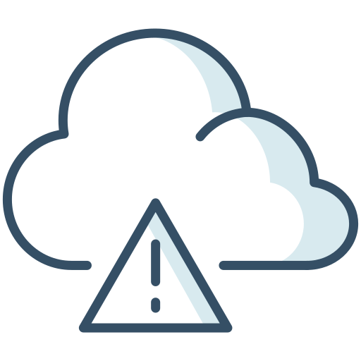 Alerts, cloud, danger, weather icon
