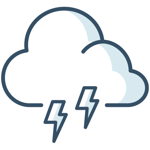 Cloud, lightning, storm, thunder, weather icon