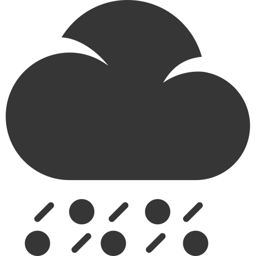 Winter, grey, rain, snow, weather, cloud icon
