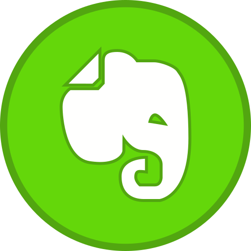Evernote, logo, sign icon