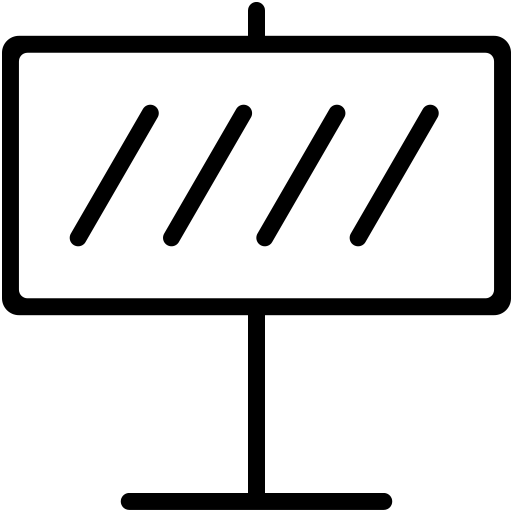 Road, sign, caution, attention, warning, alert icon
