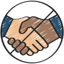 Coronavirus,Hands,No,Prohibited,Shaking,Sign