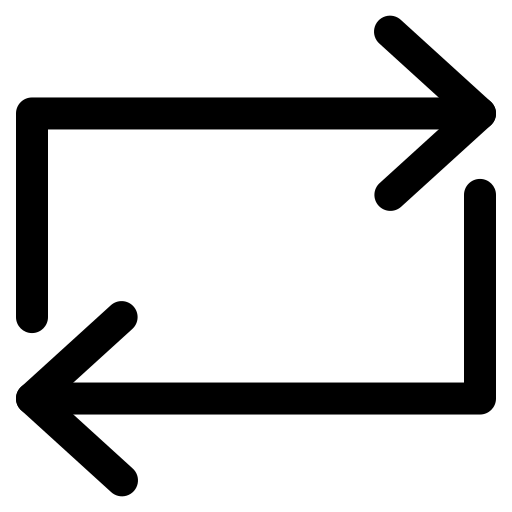 Arrow, back, down, left, right, sign, up icon