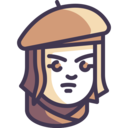 woman,avatar,user,profile,people,girl,angry,beret