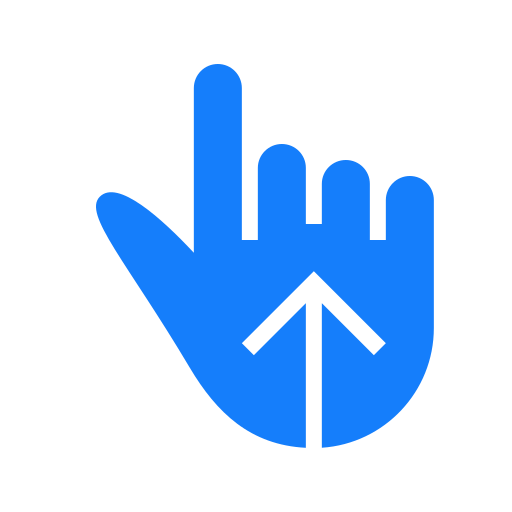 Finger, swipe, up icon
