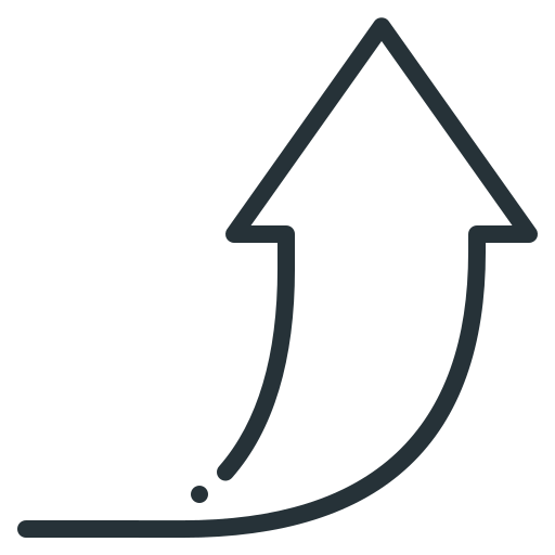 Arrow, up icon