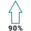 Graphic,Info,Ninty,Percent,Up