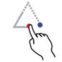 Gestureworks,Shape,Stroke,Triangle,Up