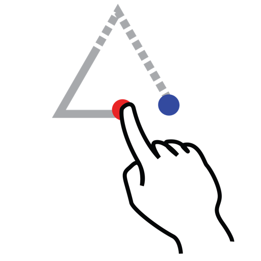 Gestureworks, shape, stroke, triangle, up icon