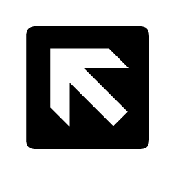 Arrow, left, up icon